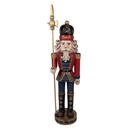 Christmas Decoration Nutcracker Red Blue 30x25x120 cm