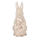 Image de décoration Lapin Beige Rose 16x12x28 cm
