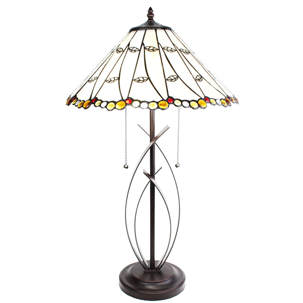 Tafellamp Tiffany Ø 41x68 cm E27/max 2x60W