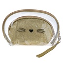 Trousse de toilette pour femmes Or (set 2) 24x15 / 19x12 cm