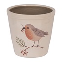Flower Pot Inside Beige Brown Ø 15x14 cm