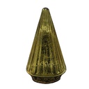 Image de décoration de Noël Sapin de Noël avec LED Couleur or Ø 11x19 cm
