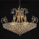 Chandelier Gold Ø 80x60/182 cm E14/max 15x40W