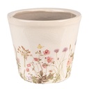 Flower Pot Inside Pink, Beige Ø 12x10 cm