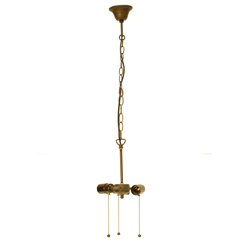 Chaîne de pendentifs Tiffany Marron Ø 19x160 cm E27/max 3x60W