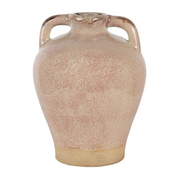 [6CE1266M] Vaso Rosa, Beige Ø 19x25 cm