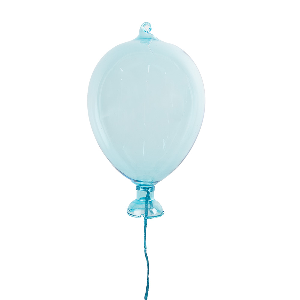 Dekoration hänger Ballon Blau Ø 7x14 cm