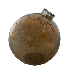 [6GL4289] Vaso Vetro Marrone Ø 10x10 cm