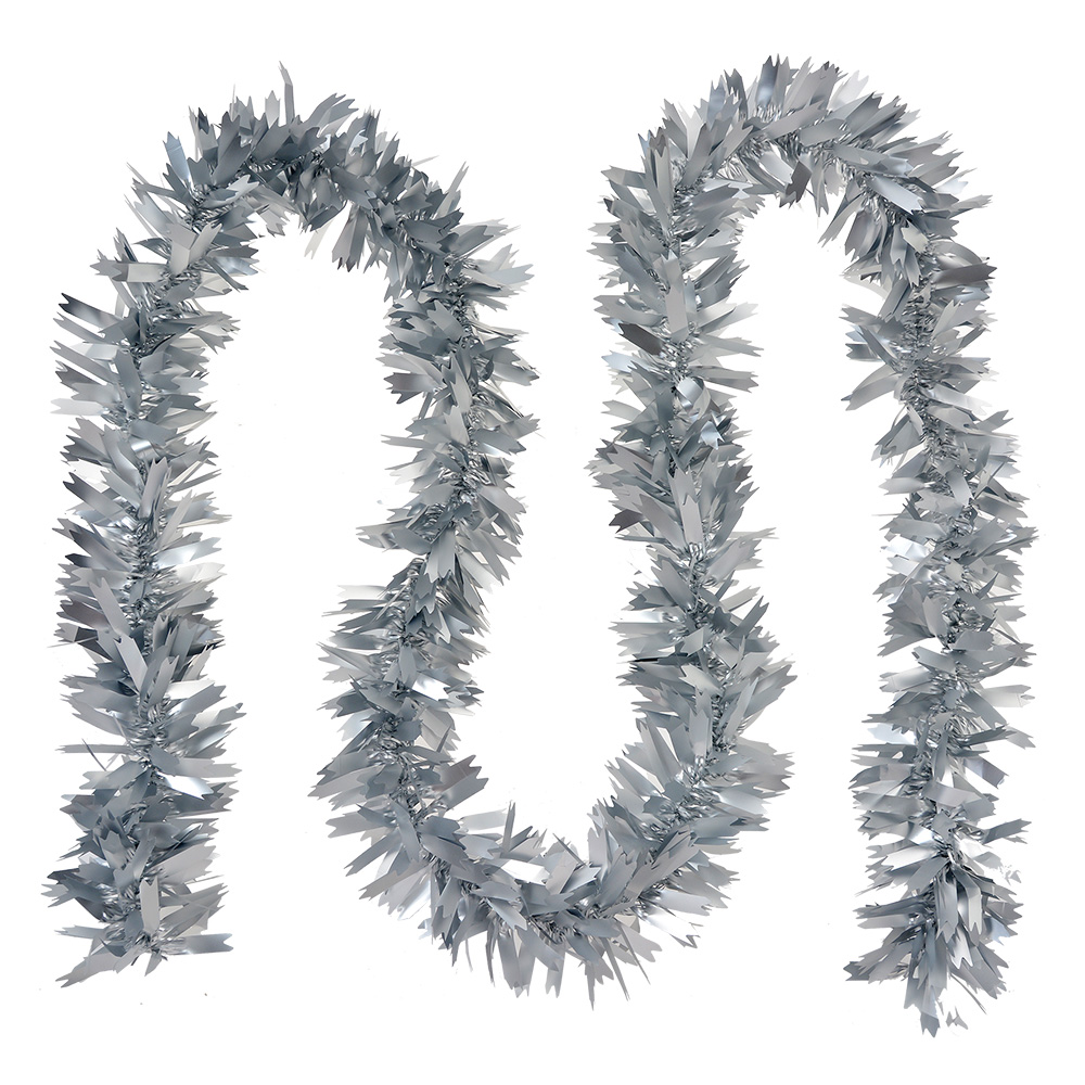 Decorazione ghirlanda di natale Color argento 200 cm