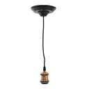 Attacco Lampadine Sospensione Rosso, Nero Ø 14x150 cm E27/max 1x60W