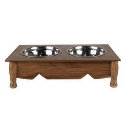 [6H0769CH] Fressnapf Hund Katze Braun 41x22x12 cm / 2x500 ml