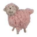 Decoration Sheep Pink 14x7x10 cm