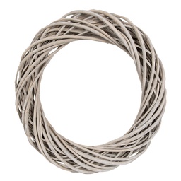 [6RO0600L] Decoration Couronne Marron Ø 50x9 cm