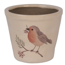 [6CEVGP0001XL] Flower Pot Inside Beige Brown Ø 21x20 cm