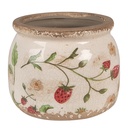 Blumentopf für Innen Beige Rot Ø 12x10 cm