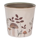 Blumentopf für Innen Beige Braun Ø 17x16 cm