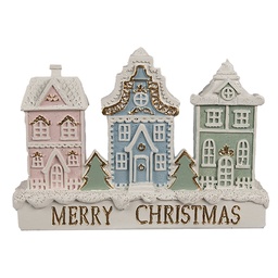 [6PR4204] Decorazione Casa Bianco 13x4x10 cm