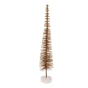 Dekoration Weihnachtsbaum Braun Goldfarbig Ø 8x40 cm
