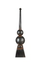 Decorazione Nero 19x19x89 cm