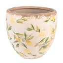 Blumentopf für Innen Gelb, Beige Ø 19x19 cm