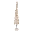 Décoration Arbre de Noël Beige Couleur or Ø 8x40 cm
