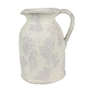 Brocca Decorativa Beige Grigio 20x16x24 cm