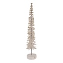Décoration Arbre de Noël Beige Couleur or Ø 6x30 cm