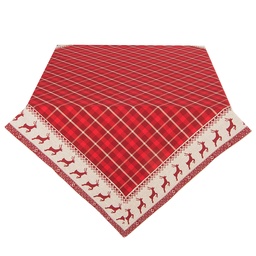 [NOC01] Nappe carrée de Noël Rouge 100x100 cm