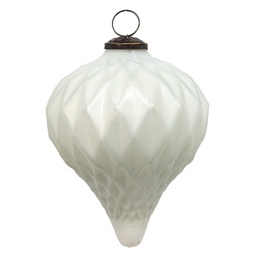 [6GL3677] Boule de Noël Blanc Ø 13x15 cm