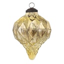 Weihnachtskugel Goldfarbig Ø 8x10 cm