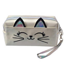 [JZTB0024W] Kulturtasche Damen Weiß 18x10 cm