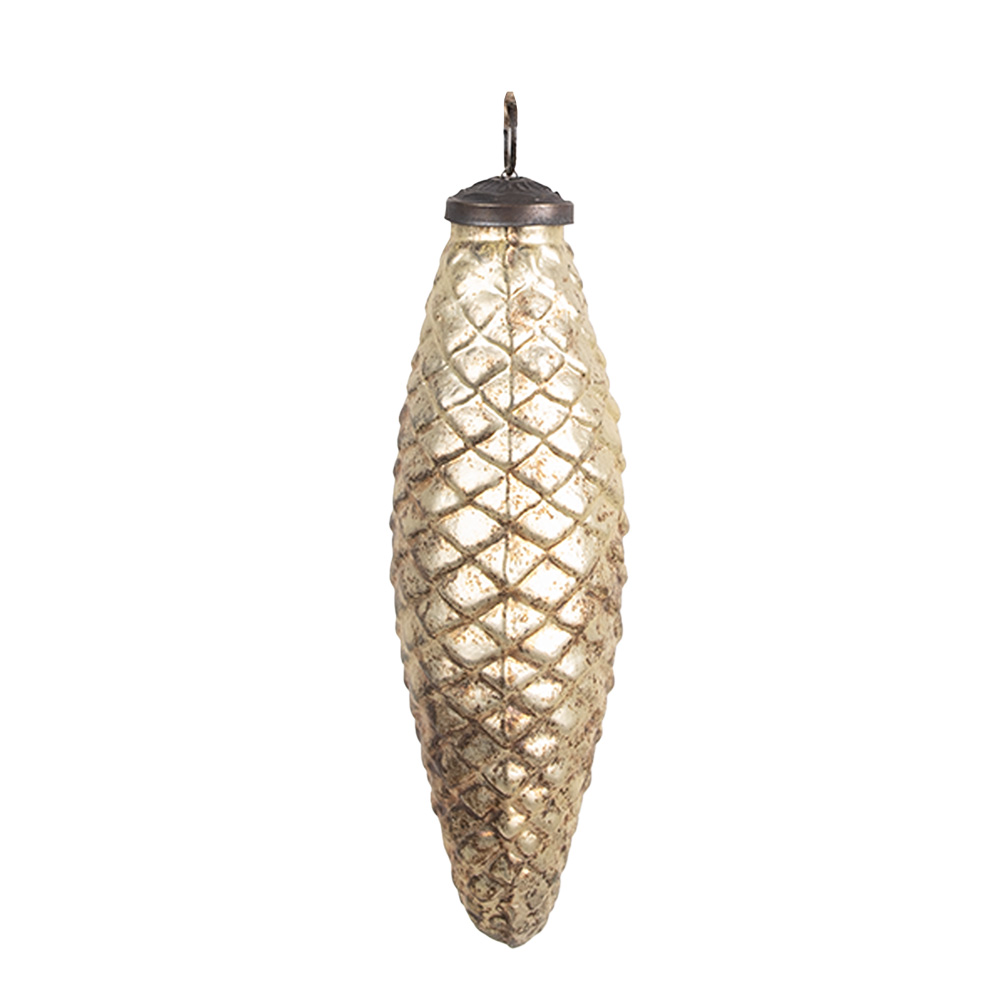 Kerstbal 6x5x16 cm