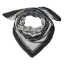 Schal Damen Muster Schwarz 140x140 cm