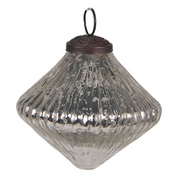 [6GL4006] Palla di natale Argento Ø 9x9 cm