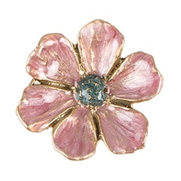 [65741] Pomello per Porta Rosa Color oro Ø 4x3 cm / S3 cm