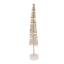 Dekoration Weihnachtsbaum Beige Goldfarbig Ø 5x25 cm