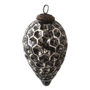 Palla di natale Nero Ø 7x12 cm