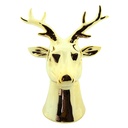 Decoration reindeer Golden color 10x8x16 cm