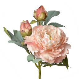 [6PL0332P] Fleur artificielle Roses Rose 12x12x62 cm