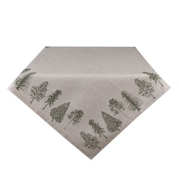 [NPT01] Tablecloth Beige, Green 100x100 cm