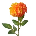 Fleur artificielle Orange Vert 13x13x63 cm