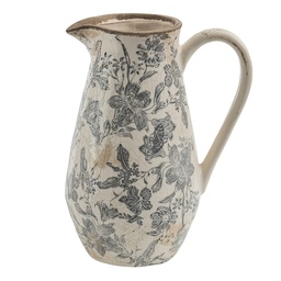[6CE1444M] Brocca Decorativa Grigio, Blu 20x14x25 cm