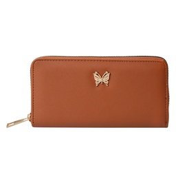 [JZWA0193CH] Portefeuille Marron 19x10 cm