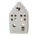 Portacandele Natale Casette Beige 7x6x11 cm