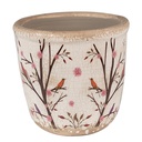 Vaso Porta Pianta Beige Marrone Ø 11x10 cm