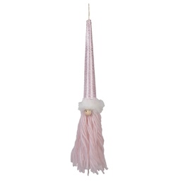[65611] Decorazione pendente Gnomo Rosa 6x6x48 cm