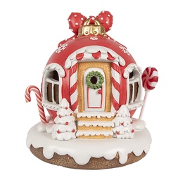 [6PR4340] Decoratie huis met LED 14x12x14 cm/ 3xAAA