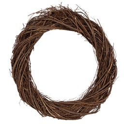 [6RO0602XL] Decoration Kranz Braun Ø 45x7 cm