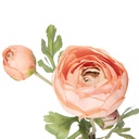 Artificial Flower Ranunculus Orange Green 6x10x52 cm