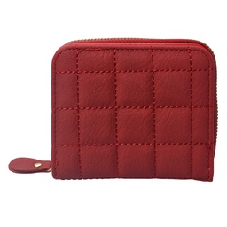 [JZWA0169R] Portefeuille Rouge 11x10 cm